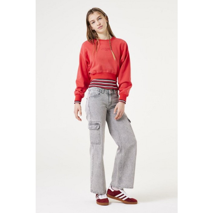 Garcia V42661_girls sweat 3645-red glaze | Freewear V42661_girls sweat - www.freewear.nl - Freewear