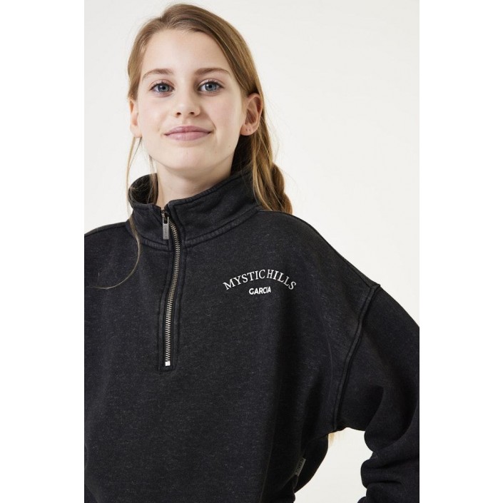 Garcia V42663_girls sweat 1755-off black | Freewear V42663_girls sweat - www.freewear.nl - Freewear