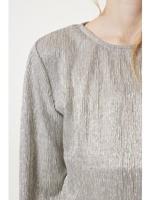 Garcia W42403_girls T-shirt ls 2155-silver grey | Freewear W42403_girls T-shirt ls - www.freewear.nl - Freewear