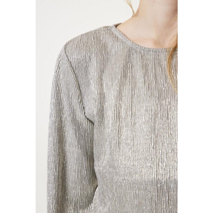 Garcia W42403_girls T-shirt ls 2155-silver grey | Freewear W42403_girls T-shirt ls - www.freewear.nl - Freewear