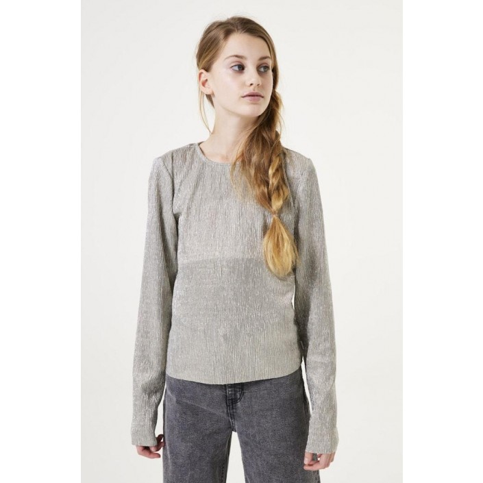 Garcia W42403_girls T-shirt ls 2155-silver grey | Freewear W42403_girls T-shirt ls - www.freewear.nl - Freewear