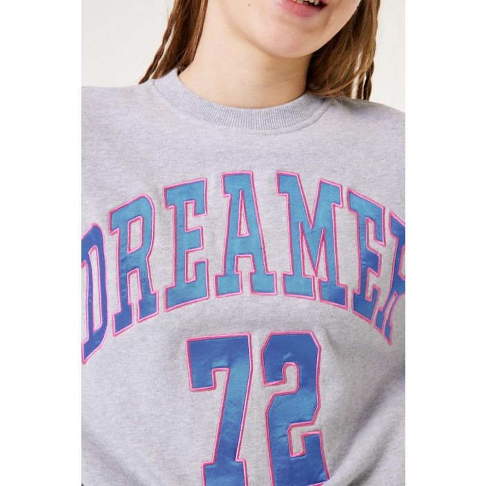 Garcia W42462_girls sweat 5580-grey heather | Freewear W42462_girls sweat - www.freewear.nl - Freewear