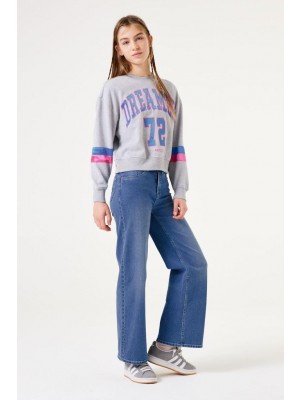 Garcia W42462_girls sweat 5580-grey heather | Freewear W42462_girls sweat - www.freewear.nl - Freewear
