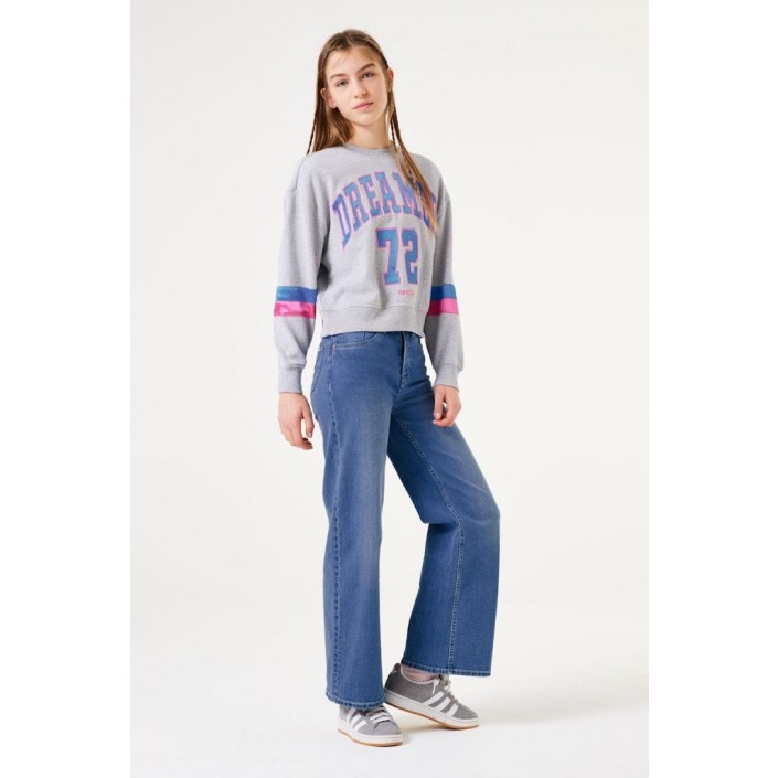 Garcia W42462_girls sweat 5580-grey heather | Freewear W42462_girls sweat - www.freewear.nl - Freewear