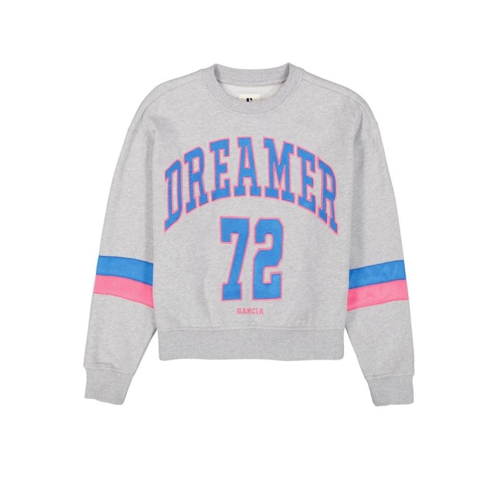 Garcia W42462_girls sweat 5580-grey heather | Freewear W42462_girls sweat - www.freewear.nl - Freewear