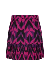 Lofty Manner Skirt Jaleni purple aztec print