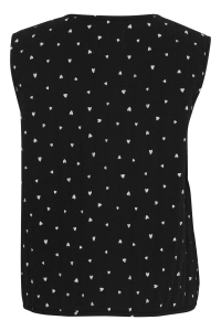 ICHI IHQwissa Waistcoat black heart