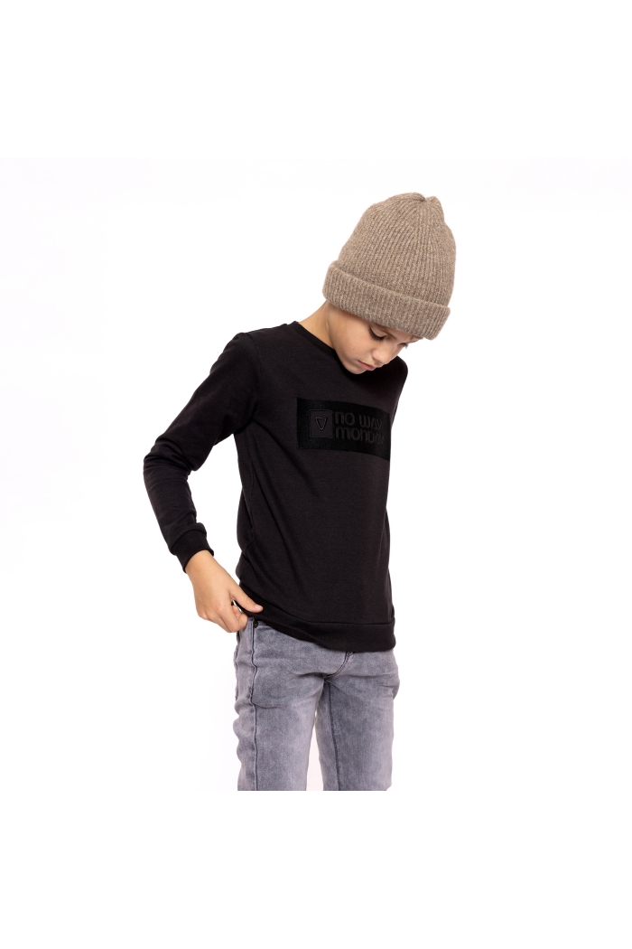 No Way Monday Ki Sweater crewneck black