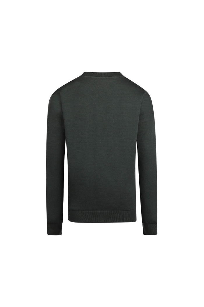 No Way Monday Ki Sweater crewneck army green