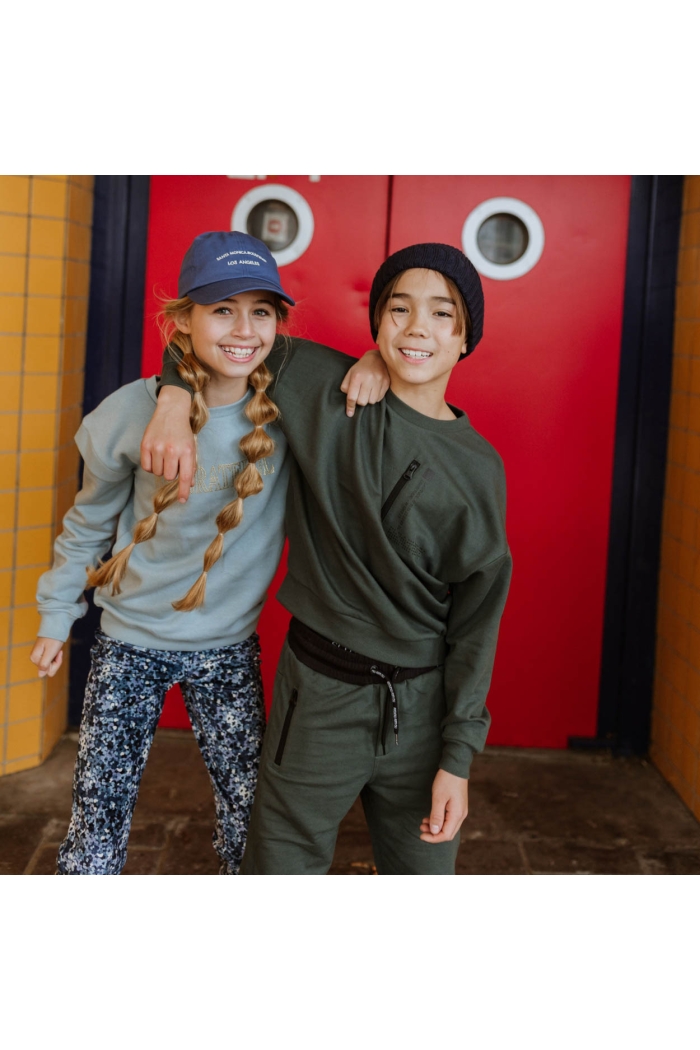 No Way Monday Ki Sweater crewneck army green