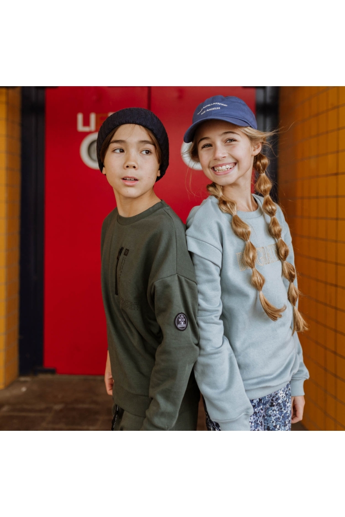 No Way Monday Ki Sweater crewneck army green