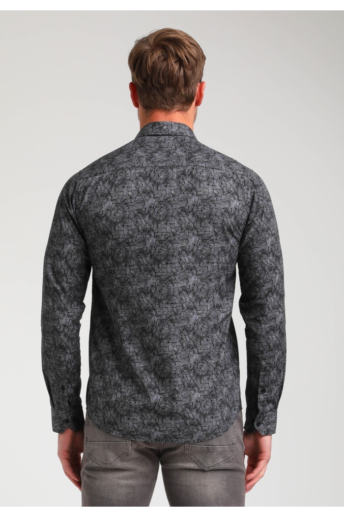 Gabbiano Overhemd ls zwart