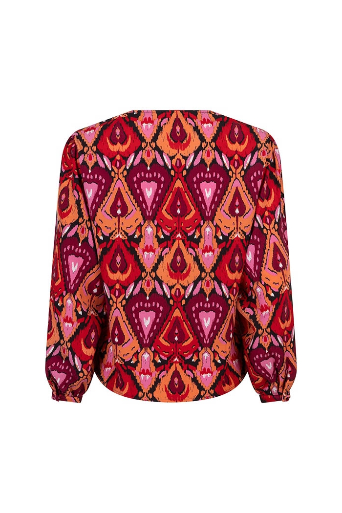 Lofty Manner Blouse Livie heart ikat print