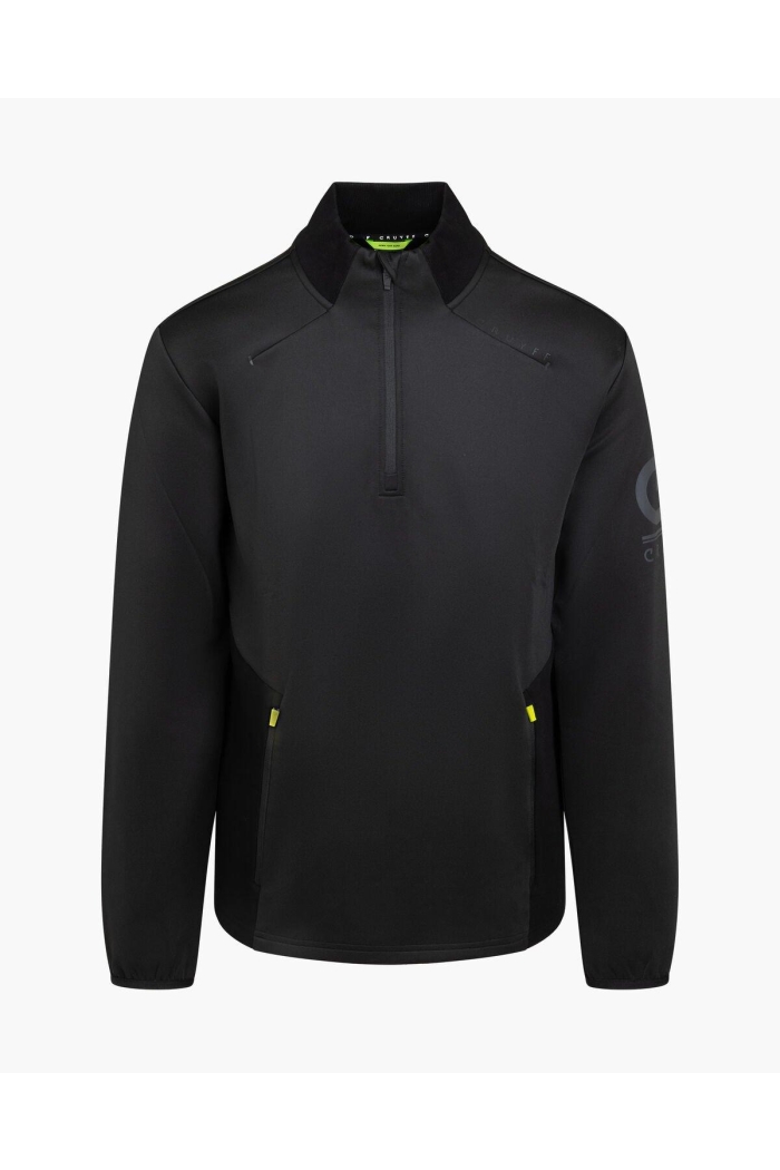 Cruyff Ki Maxout 1/4 zip sweat charcoal