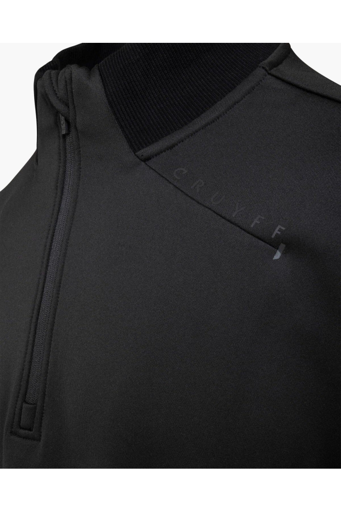 Cruyff Ki Maxout 1/4 zip sweat charcoal
