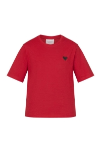Sisters Point T-shirt Heka-Loose ss rood