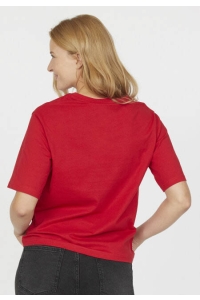 Sisters Point T-shirt Heka-Loose ss rood
