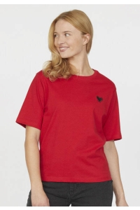 Sisters Point T-shirt Heka-Loose ss rood