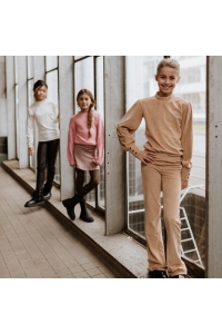 No Way Monday Ki T-shirt ls camel