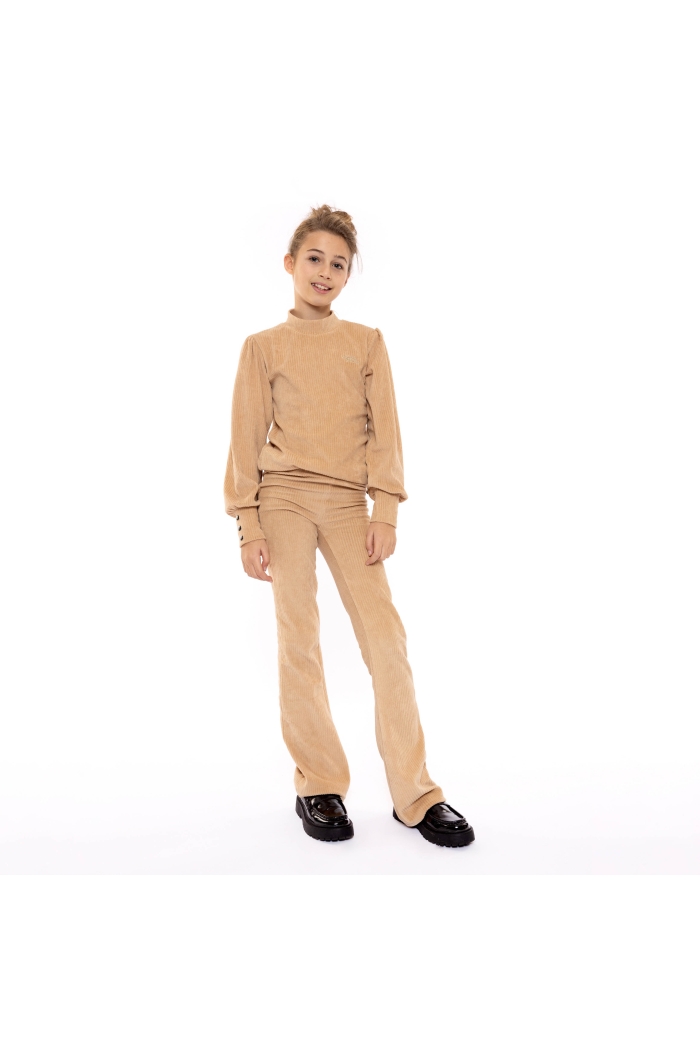 No Way Monday Ki T-shirt ls camel