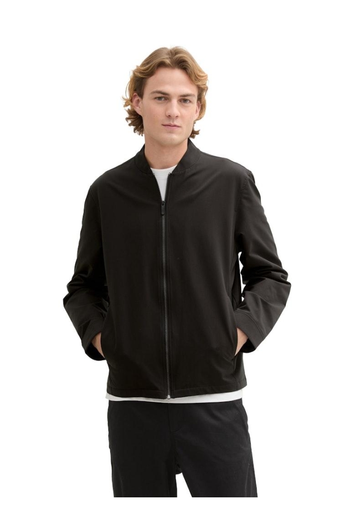 Tom Tailor Group Tech Bomber Jacket zwart