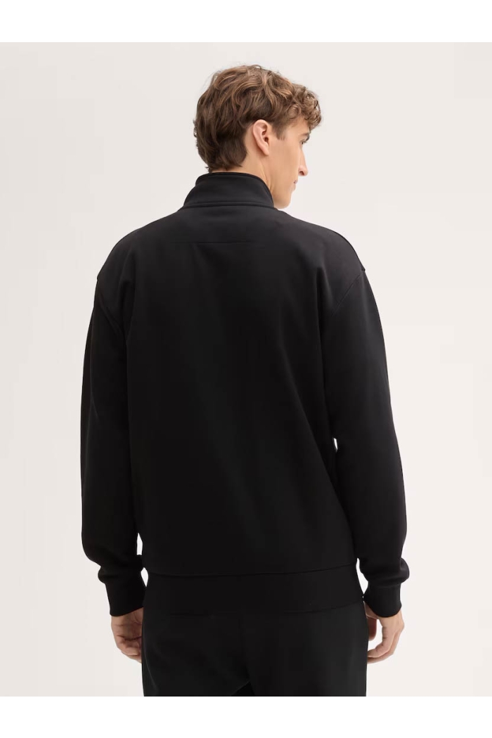 Tom Tailor Collar Zipper Jacket zwart