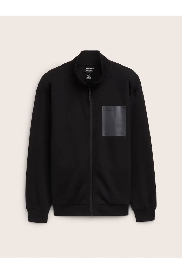 Tom Tailor Collar Zipper Jacket zwart