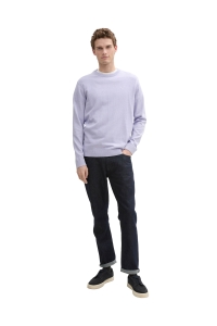 Tom Tailor Basic Crewneck knit grey lavender melange