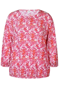 Ze-Ze Relly Print Blouse rose print