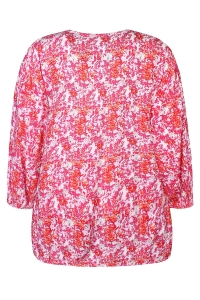 Ze-Ze Relly Print Blouse rose print