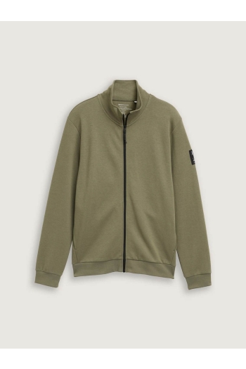 Tom Tailor Stand up collar sweat jacket