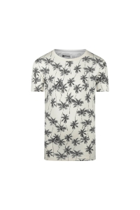 No Way Monday Ki T-shirt ss palmboom off white