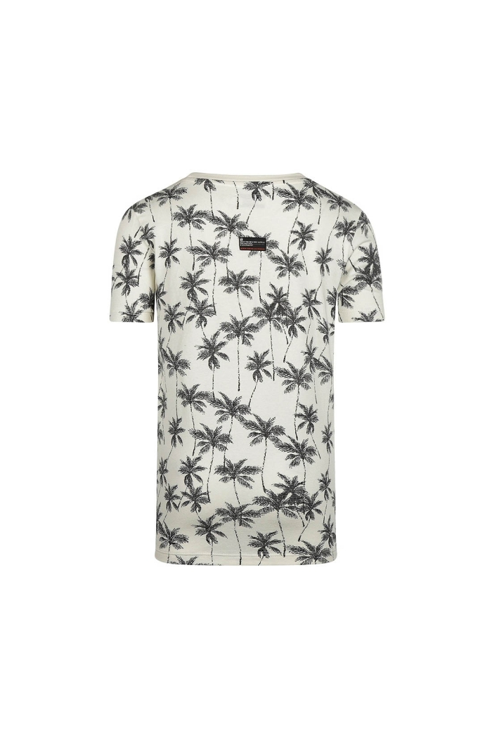 No Way Monday Ki T-shirt ss palmboom off white