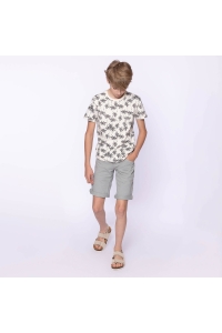 No Way Monday Ki T-shirt ss palmboom off white