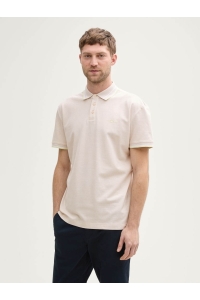 Tom Tailor Polo with print light cashew beige