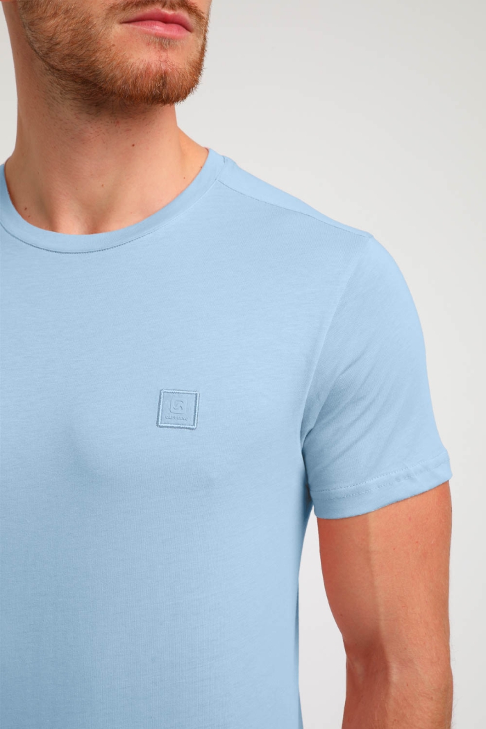 Gabbiano Premium Basic T-shirt bright blue