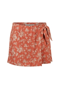 Koko Noko Ki Bloemetjes Skort rusty orange