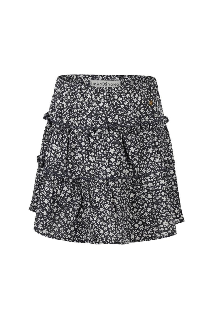 Koko Noko Ki Skort Bloem dark blue