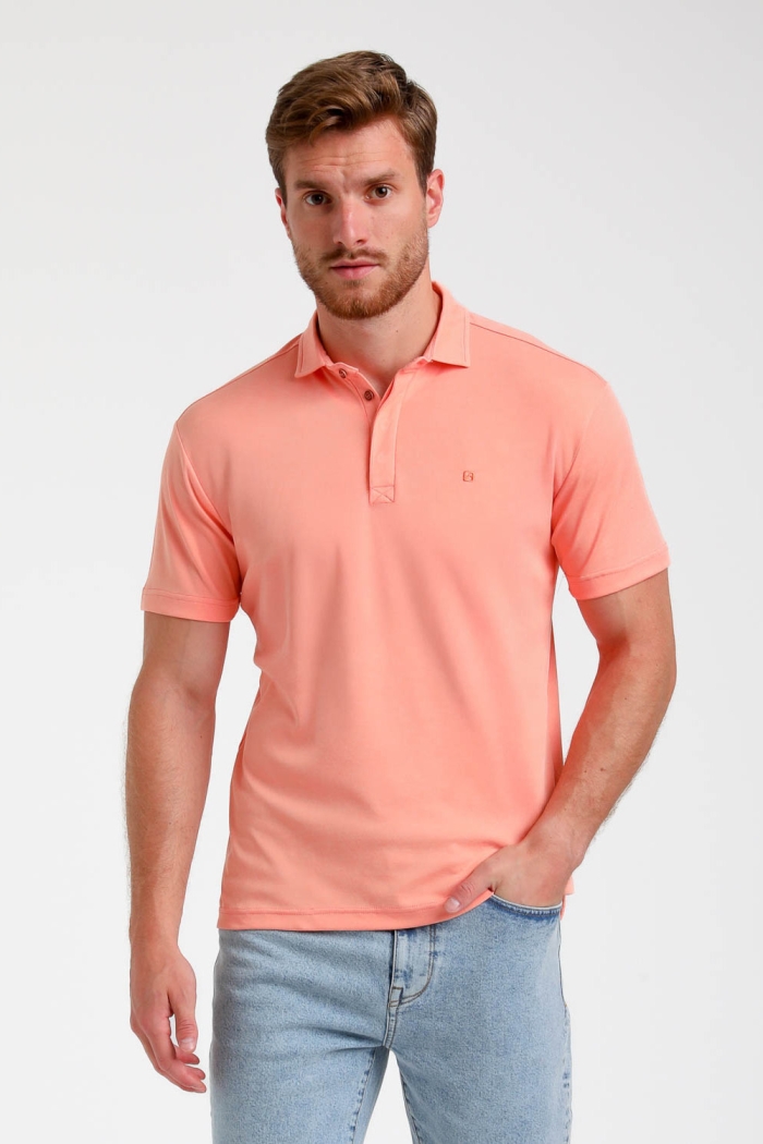 Gabbiano Polo ss light coral