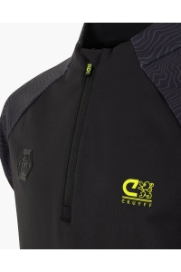 Cruyff Ki Icon zip top zwart