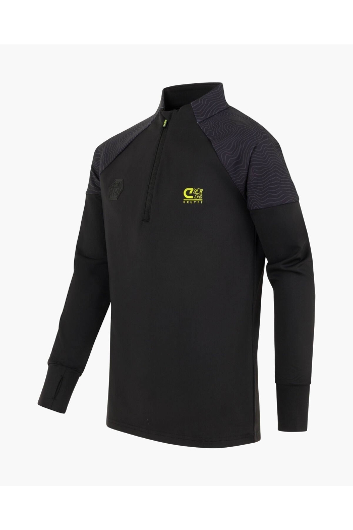 Cruyff Ki Icon zip top zwart