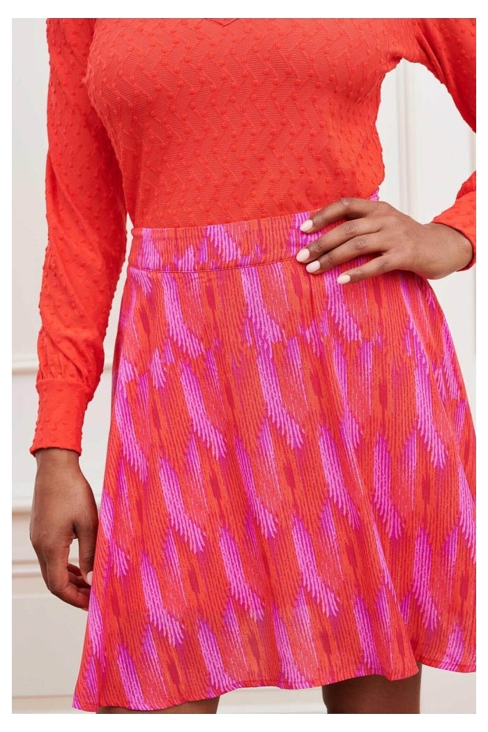 Lofty Manner Skirt Lotte feather print