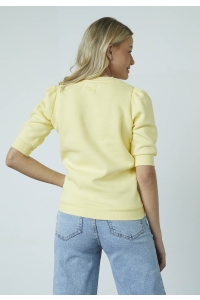 Sisters Point Peva Puff Sweater ss pale banana