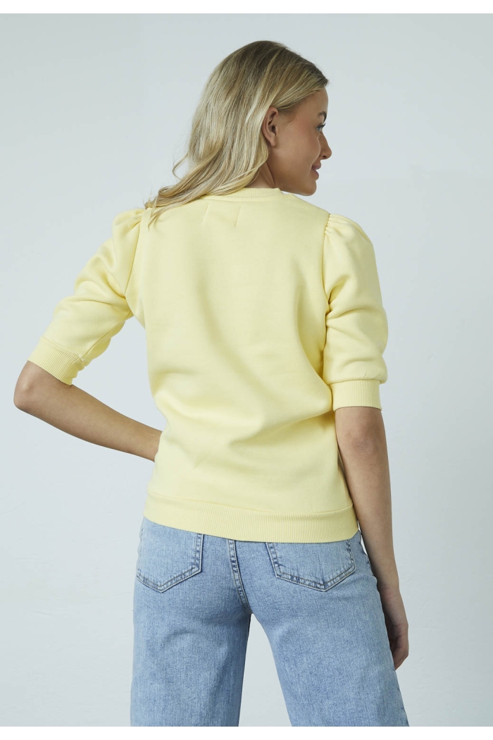 Sisters Point Peva Puff Sweater ss pale banana