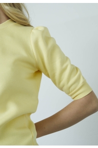 Sisters Point Peva Puff Sweater ss pale banana