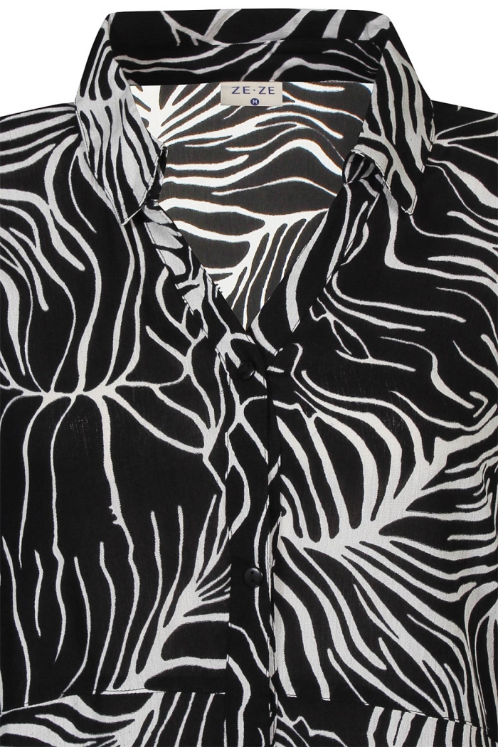 Ze-Ze Leafy Dress black