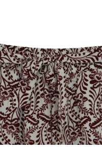CM Mode Broek print bordeaux