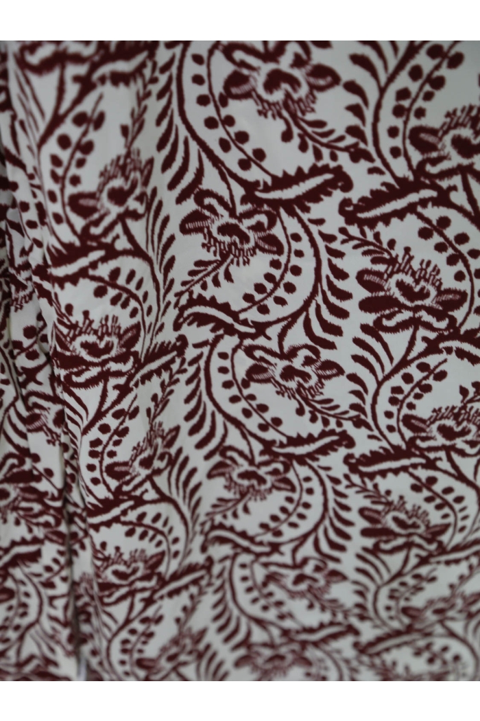 CM Mode Broek print bordeaux