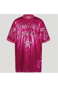 vingino Pommely mini dress shimmer pink