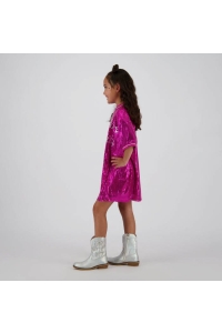 vingino Pommely mini dress shimmer pink